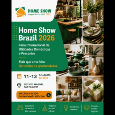 Feira Internacional de Utilidades Domésticas e Presentes. Cadastre-se.....
