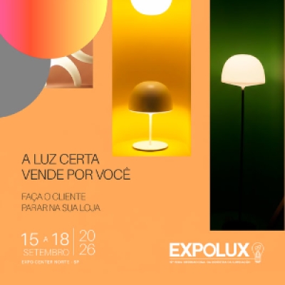 Garanta sua credencial gratuita para a Expolux 2026. Cadastre-se...........