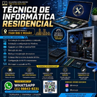 💻 Notebook ou Desktop com problemas? Chame no zap que resolvemos........