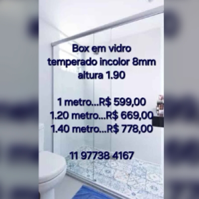 💥 PROMOÇÃO de box para banheiros. Fazemos todas as medidas e modelos..