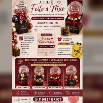 🎁 Presentes personalizados de acordo com a referência do cliente.......