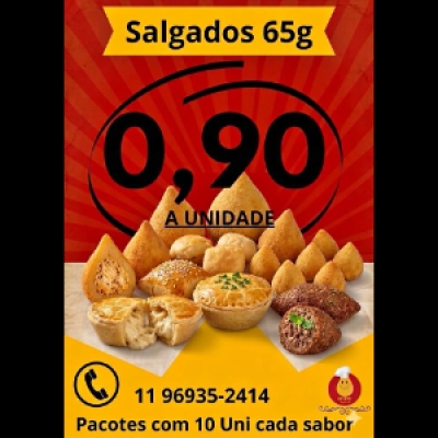Salgados congelados para revenda. Guarulhos e região. Chame no ZAP........