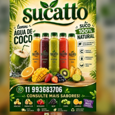 🌿 SUCATTO SUCOS 100% NATURAIS, Osasco/SP, Chame ZAP.................