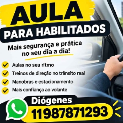 🚗 AULAS PARA HABILITADOS. Tem CNH, mas sente inseguro ao dirigir?.......